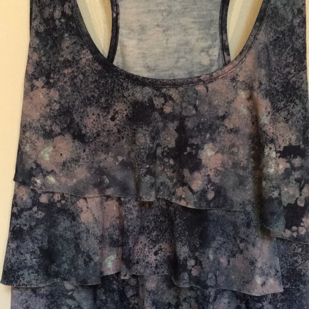 Juniors Ruffle Racerback Tank - Picture 6 of 6